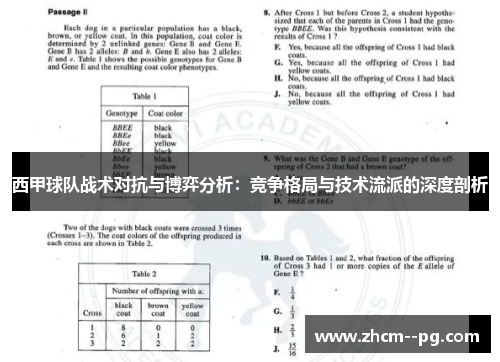 西甲球队战术对抗与博弈分析：竞争格局与技术流派的深度剖析